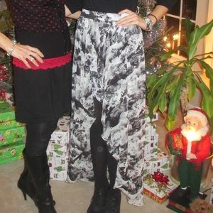 Urban Outfitters High Low Flowy Skirt